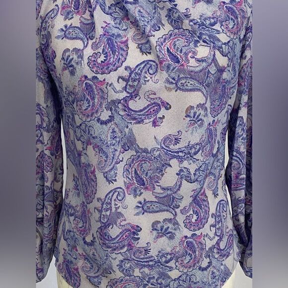 Isabel Marant Torence Paisley Silk Cut-Out Top size 38/ us size 6 - Picture 8 of 16